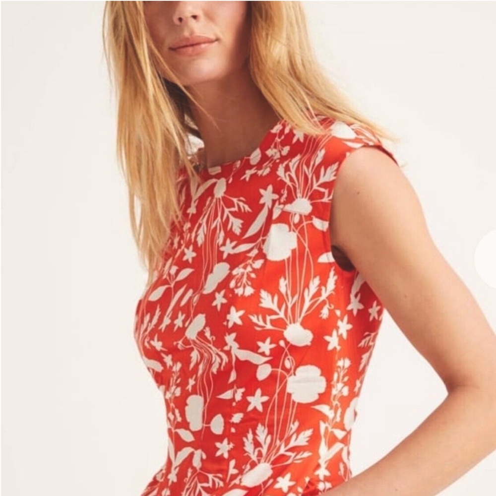 Boden 14 L Rosamund Garden Charm Floral Midi Dress